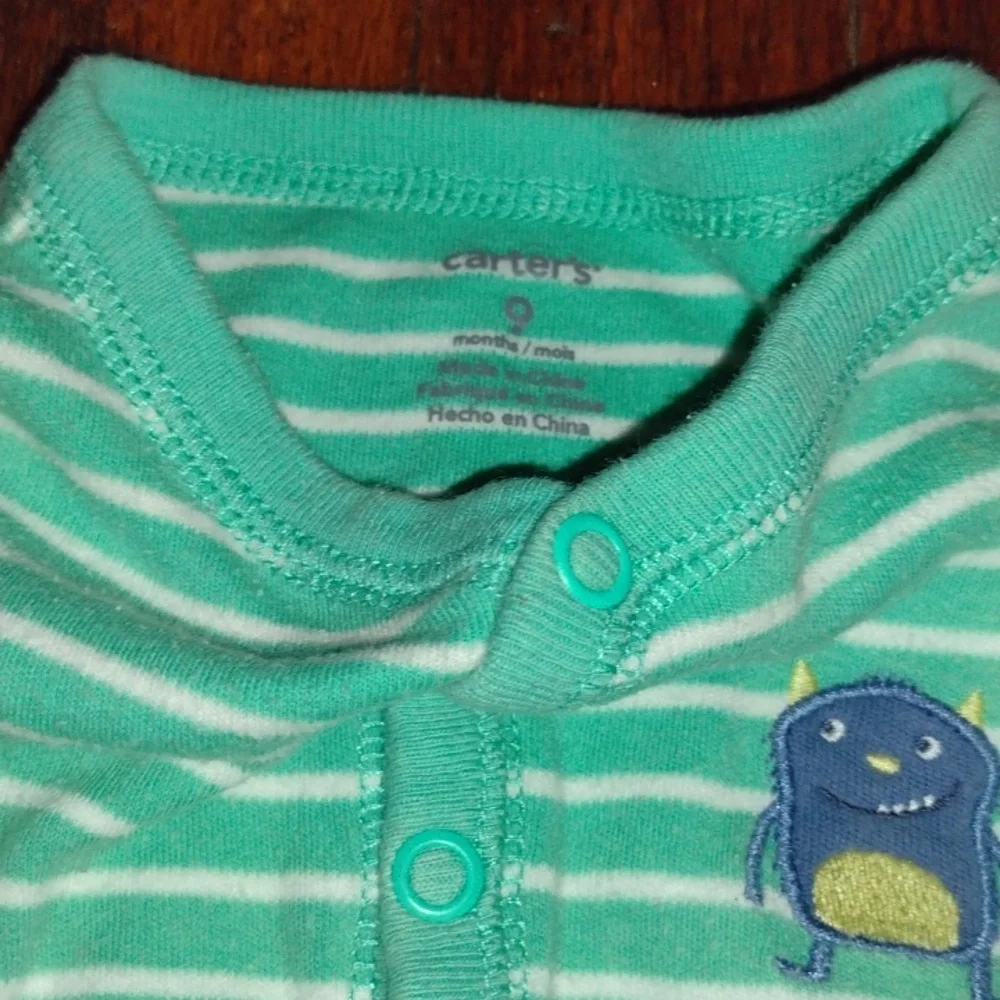 9 Month Carter's Little Monsters Onesie